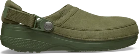 Crocs Classic Crafted Vegan Suede Clog army green