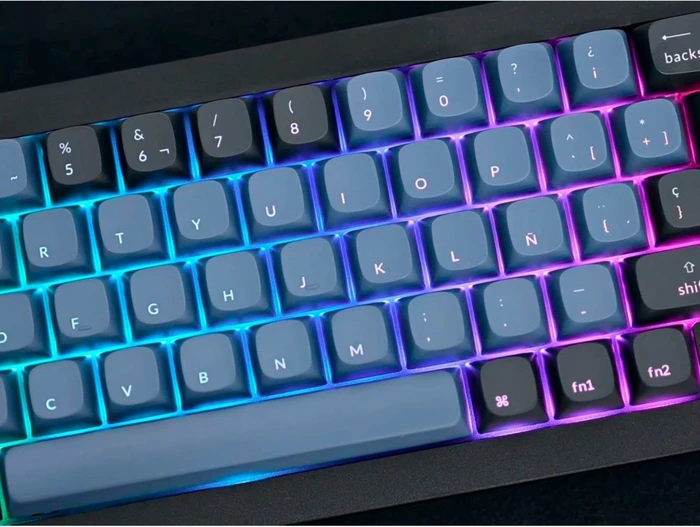 Keychron K6 Pro, PBT, schwarz, LEDs RGB, hot-swap, Keychron K Pro BLUE, USB/Bluetooth, US