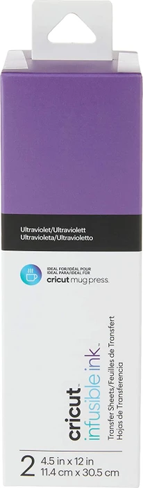 Cricut Infusible Ink Transferfolie ultraviolett, 2 Stück