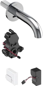 Geberit Piave Waschtischarmatur mit Netzbetrieb und Mischer 22cm für UP-Funktionsbox glanz-verchromt