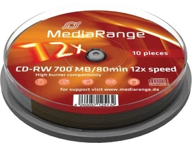 MediaRange CD-RW 80min/700MB, 12x, 10er Spindel