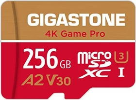 Gigastone 4K Game Pro R100/W60 256GB Kit, UHS-I U3, A2, Class 10