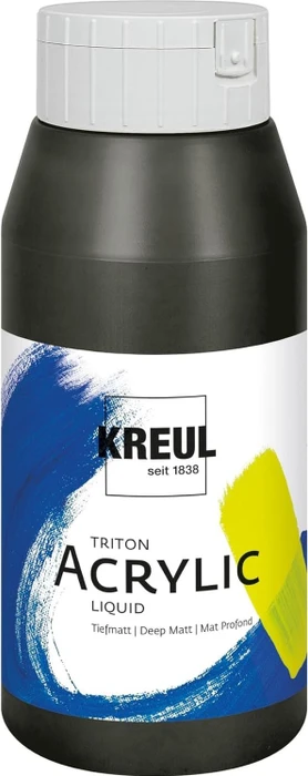 Kreul Solo Goya Triton Acrylic Acrylfarbe, schwarz, 750ml (17009)