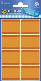 Avery-Zweckform Tiefkühletiketten Sonderformat, 28x36mm, orange, 5 Blatt (40 Etiketten)