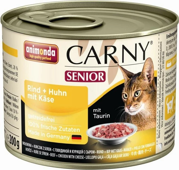 animonda Carny Senior Rind + Huhn mit Käse, 1.20kg (6x 200g)