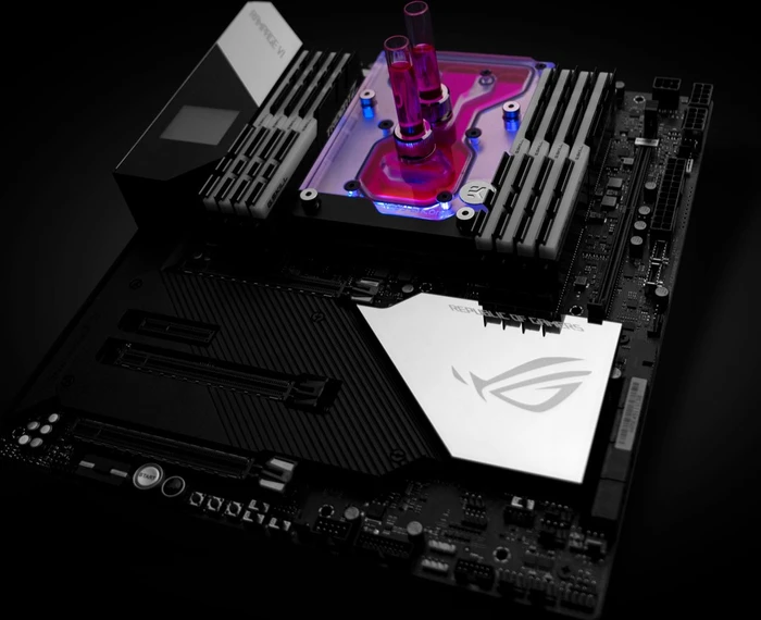 EK Water Blocks Quantum Line EK-Quantum Momentum ROG Rampage VI Encore D-RGB Monoblock, Nickel, Acryl