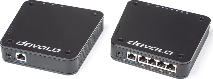 devolo GigaGate Starterset, Router und Repeater Set, 2er-Bundle