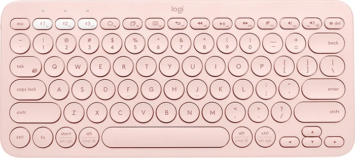 Logitech K380 Multi-Device Tastatur Bluetooth QWERTZ Deutsch Pink Image