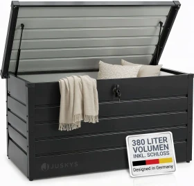 Juskys Limani Metall Gartenbox anthrazit