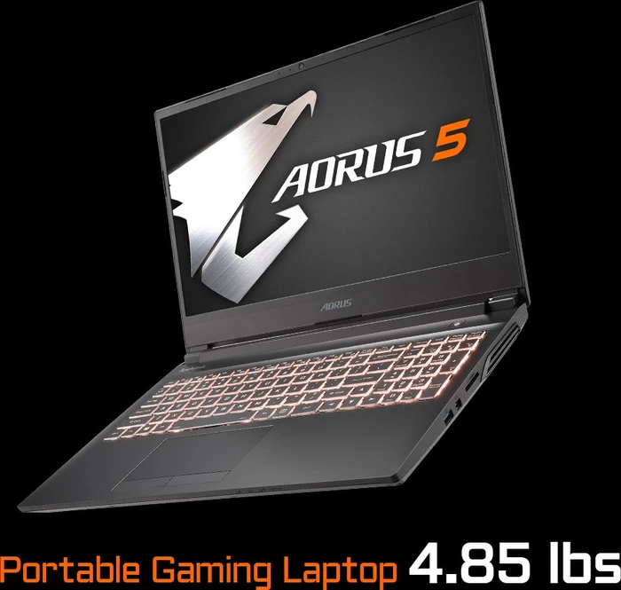 GIGABYTE AORUS 5, Core i7-10750H, 16GB RAM, 512GB SSD, GeForce RTX 2060, DE