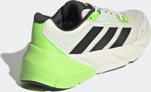 adidas Adistar chalk white/core black/solar green (Herren)