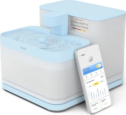 Klyqa Smart-Trinkbrunnen, 3.5ml, weiß/blau