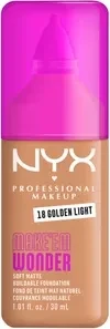 NYX Make 'EM Wonder Soft Matte Foundation 18 golden light, 30ml