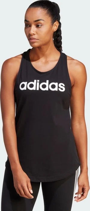 adidas Loungewear Essentials Loose Logo Funktionsshirt ärmellos schwarz/weiß (Damen)