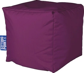 Sitting Point Cube Scuba Hocker Sitzsack aubergine