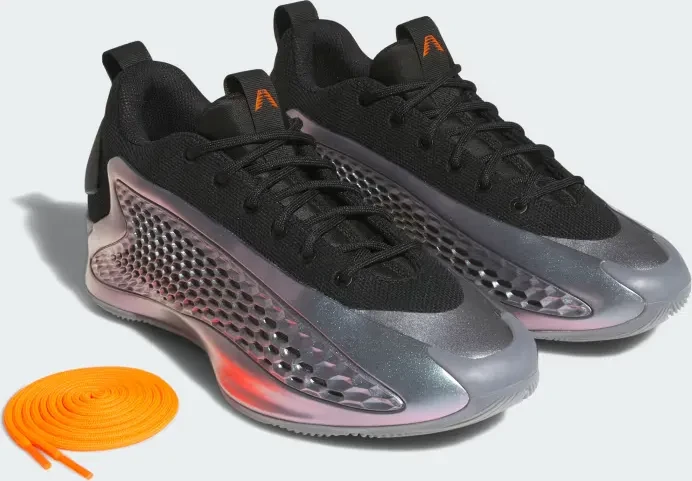 adidas Anthony Edwards 1 Low iron metallic/core black/solar orange
