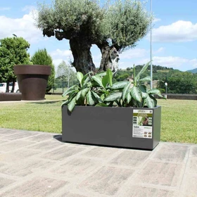 euro3plast Greener Kebe Pflanzkasten 100x40cm anthrazit