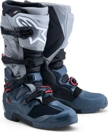 Alpinestars 2026 Tech 7 Enduro Drystar Motorradstiefel schwarz/rot/grau