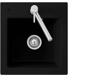 Villeroy & Boch Subway 45 XS Einbau Becken mittig ebony