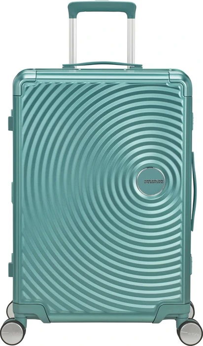 American Tourister Soundbox Spinner Alu M dusty turquoise