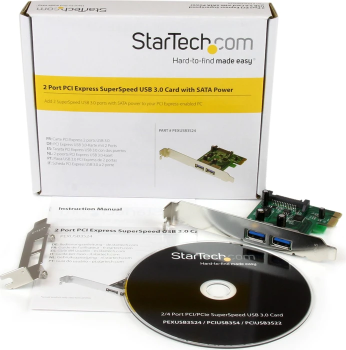StarTech PEXUSB3S24, 2x USB-A 3.0, PCIe x1