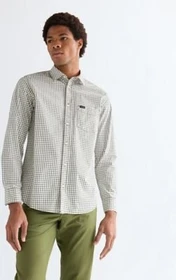 Wrangler Regular 1 Pocket Hemd langarm deep depths (Herren)