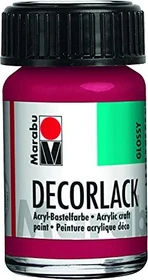 Marabu Decorlack Acryl Acrylfarbe, karminrot, 15ml