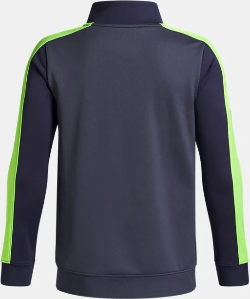 Under Armour Rival Colorblock Trainingsanzug downpour gray/washed navy/hyper green (Junior)