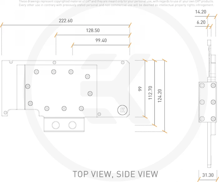 EK Water Blocks Quantum Line EK-Quantum Vector RE RTX 3080/3090 Active Backplate D-RGB Acryl