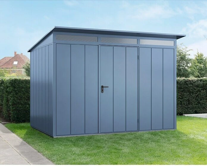 EcoStar Elegant Premiumline Typ 3 Gerätehaus taubenblau