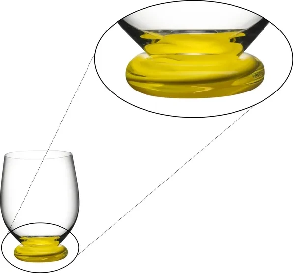 Riedel Fatto A Mano Trinkglas Becher Piccolo gelb