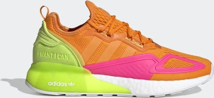 adidas ZX 2K Boost cloud white/bright orange/semi solar pink (Herren)