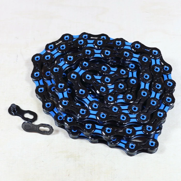 KMC DLC10 10-fach 116 Glieder Kette schwarz/blau