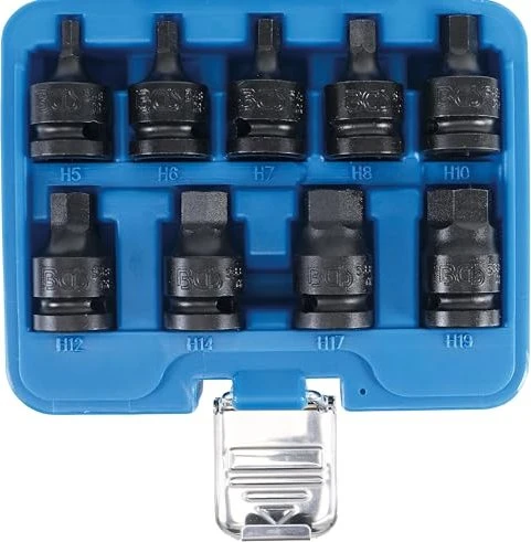 BGS technic Steckschlüsselsatz inkl. Werkzeugbox, 9-tlg.