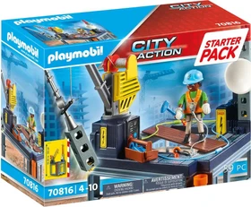 playmobil City Action Starter Pack Baustelle mit Seilwinde