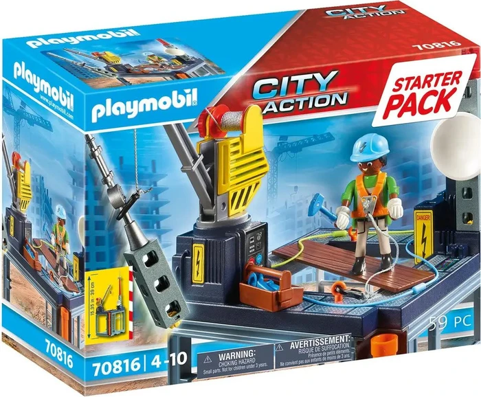 playmobil City Action Starter Pack Baustelle mit Seilwinde