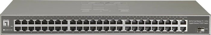 LevelOne GSW Rackmount Switch, 50x RJ-45, 1x SFP