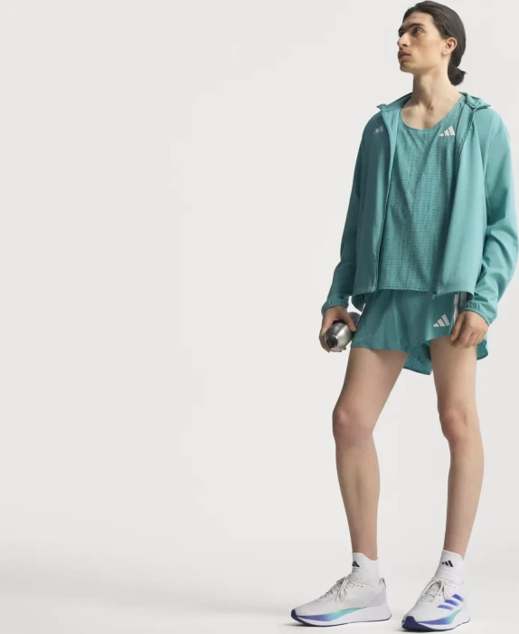 adidas Adizero Singlet Laufshirt ärmellos powder teal/preloved teal (Herren)