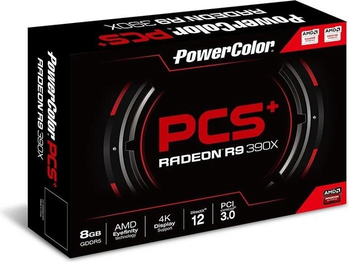 PowerColor Radeon R9 390X PCS+, 8GB GDDR5, 2x DVI, HDMI, DP