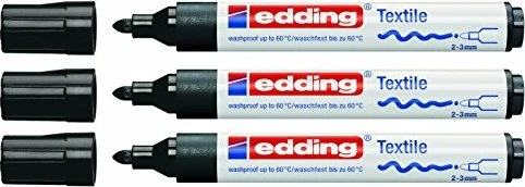 edding 4500 Textilmarker schwarz