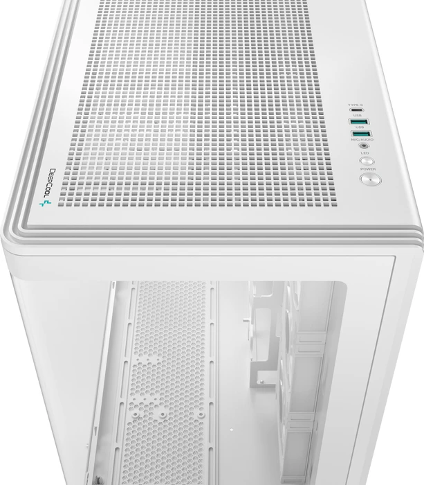 DeepCool CG590U 5F WH, weiß, Glasfenster
