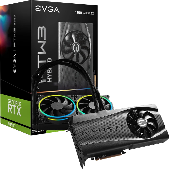 EVGA GeForce RTX 3080 Ti FTW3 Ultra Hybrid Gaming, 12GB GDDR6X, HDMI, 3x DP