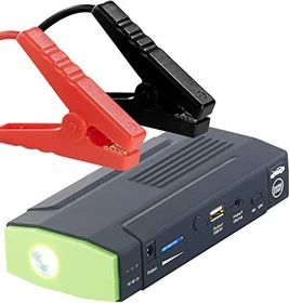 Revolt Notebook-Powerbank mit Kfz-Starthilfe schwarz/grün