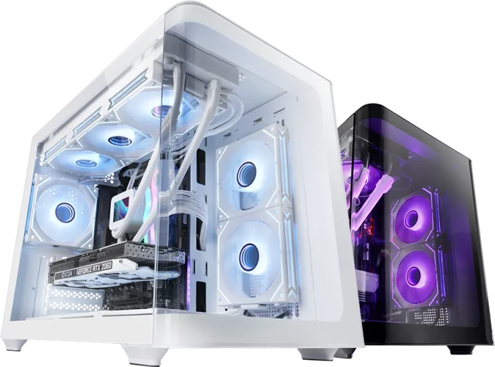 Mars Gaming MC-FusionM White, Glasfenster