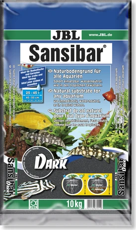 JBL Sansibar DARK Bodengrund für Süßwasser und Meerwasser-Aquarien, 5kg
