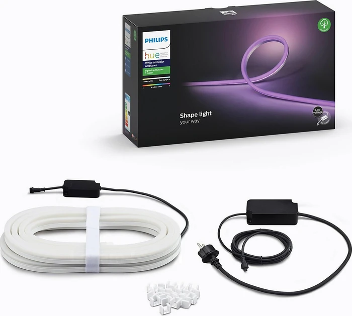 Philips Hue White and Color Ambiance Outdoor LED Lightstrip 4.9m
