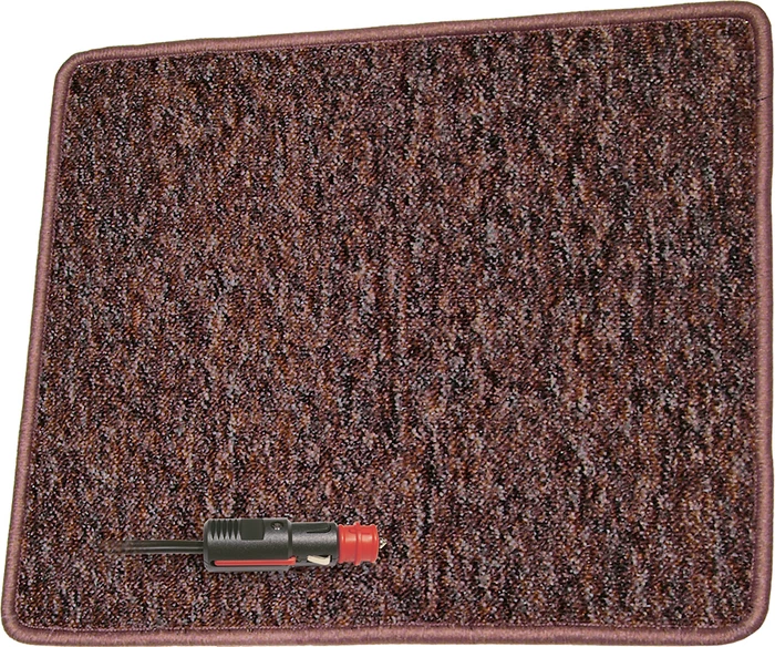 Pro Car Heizteppich mit Antirutschbelag 12V 60x70cm, orange-grau