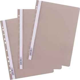 D.RECT Schnellhefter gelocht, A4, grau, 25er-Pack