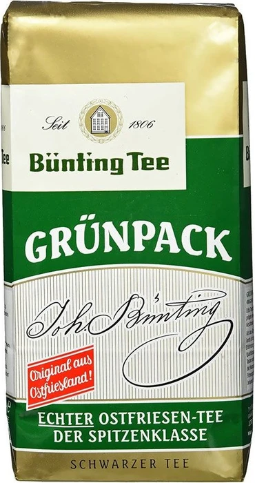 Bünting Grünpack Echter Ostfriesentee Schwarztee, 500g