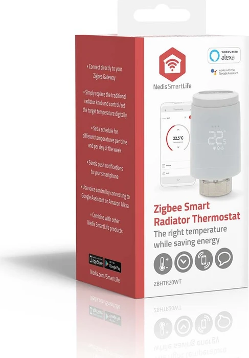 Nedis SmartLife Heizkörpersteuerung, Funk-Heizkörperthermostat